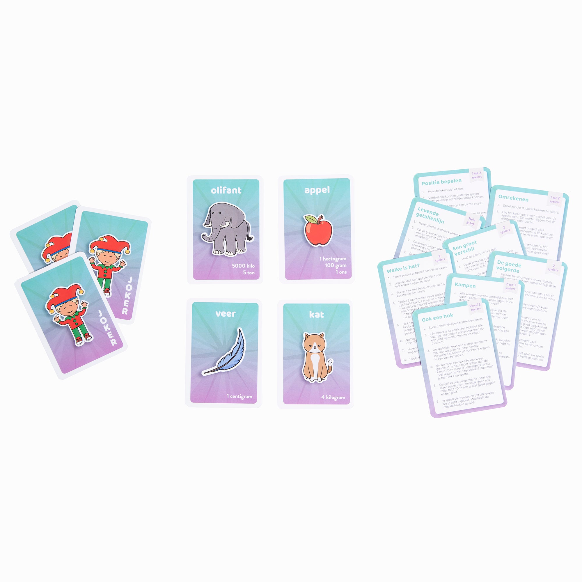 LDO Rekenen  –  Kaartspel meten  – set van 3