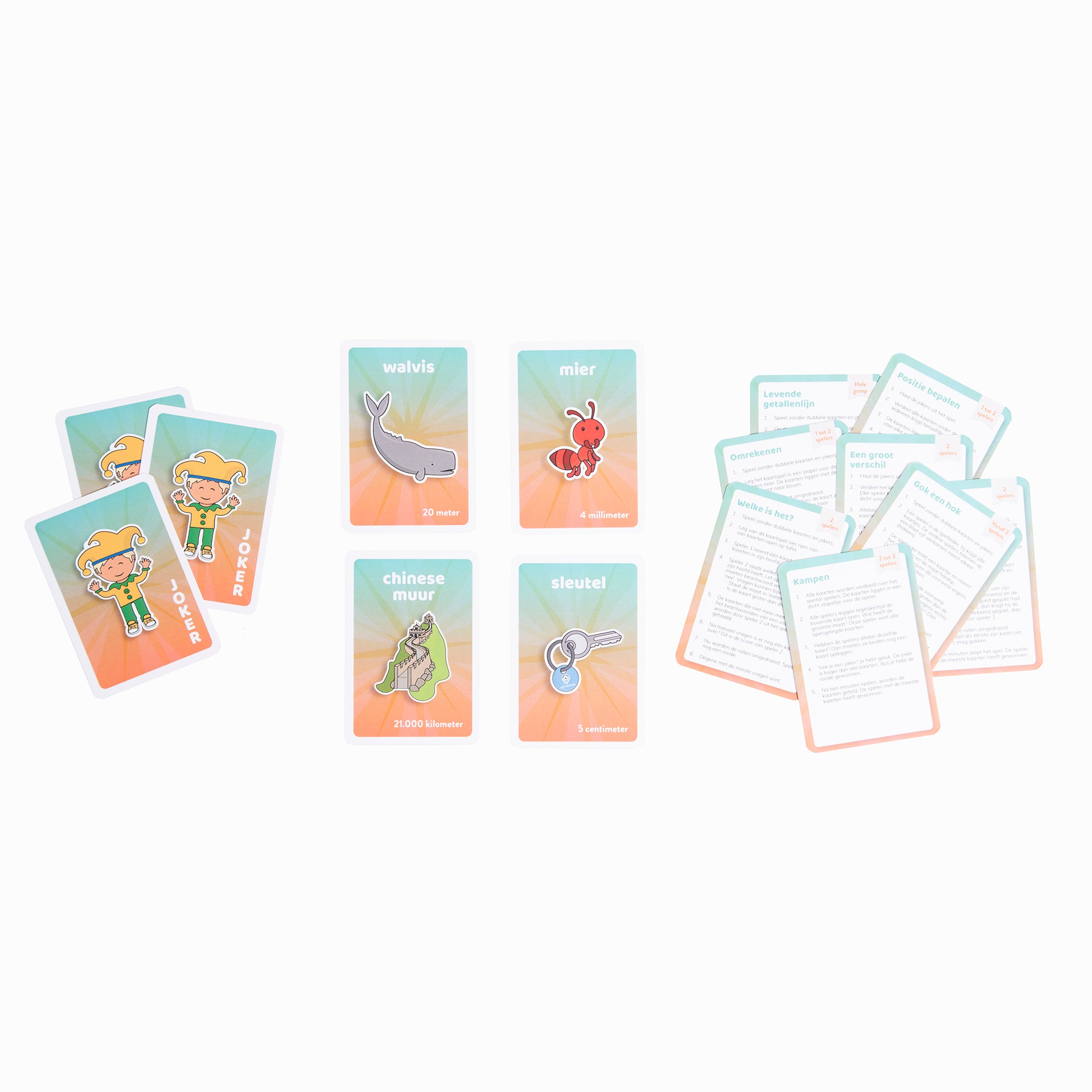 LDO Rekenen  –  Kaartspel meten  – set van 3