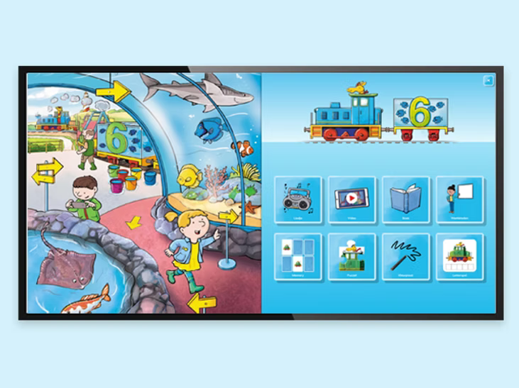 Digibord de Getallentrein