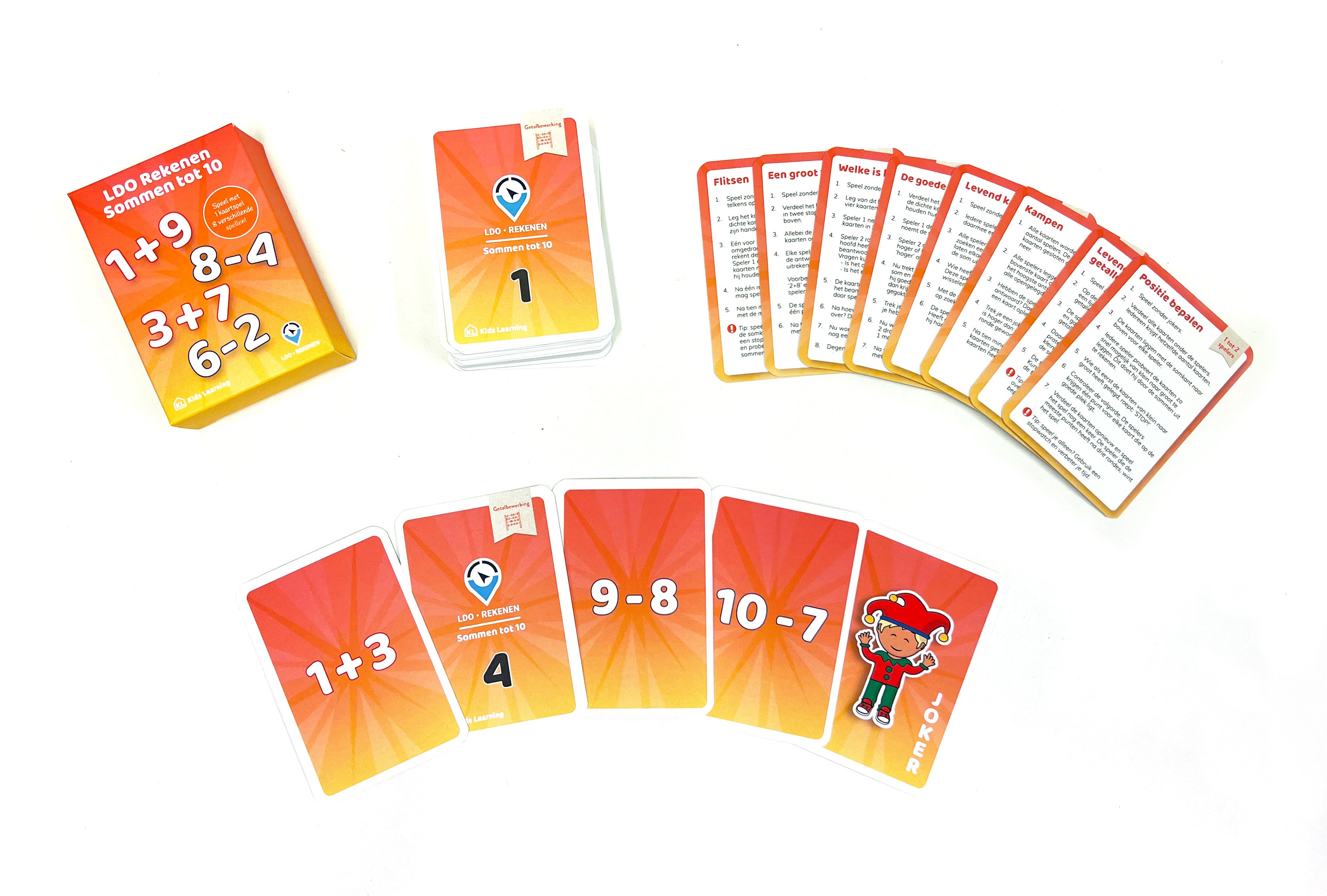 LDO Rekenen - Kaartspel Sommen tot 20 - set van 3