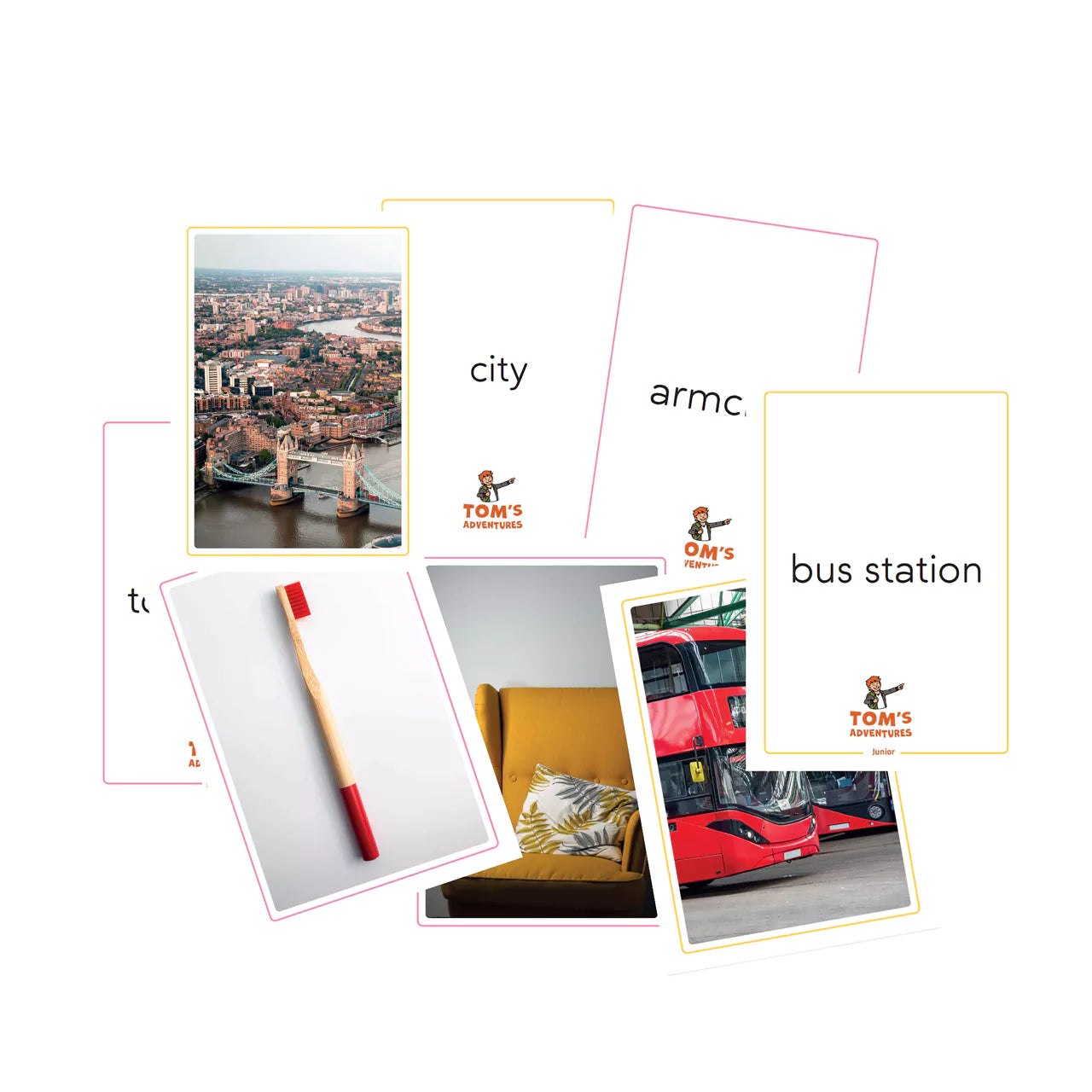 Tom’s adventures - flashcards junior