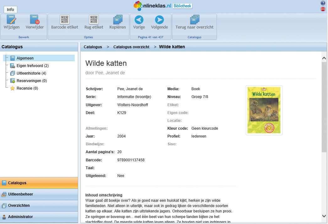 Onlineklas Bibliotheek - jaarabonnement
