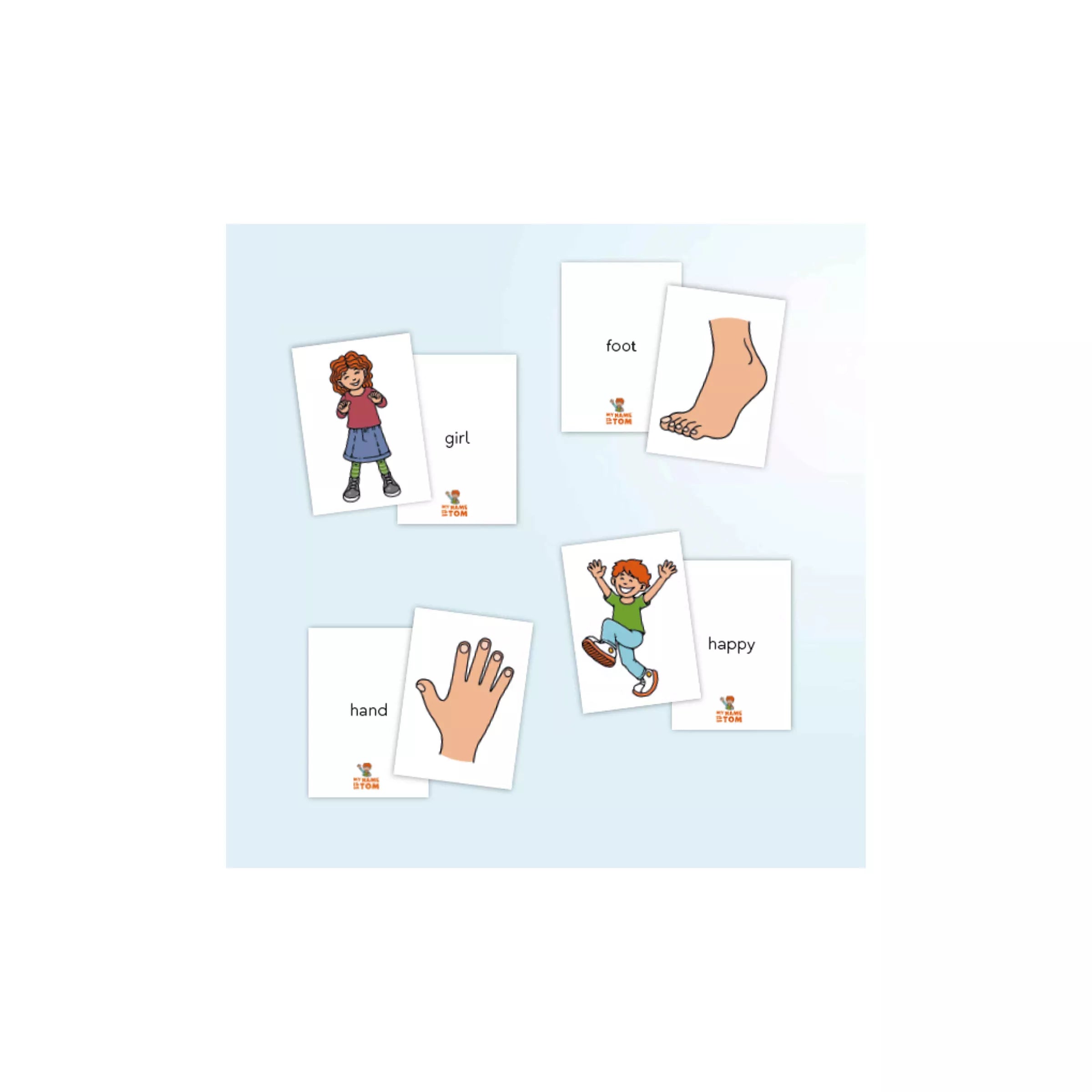 My name is Tom 2 - Flashcards - kleuterklassen